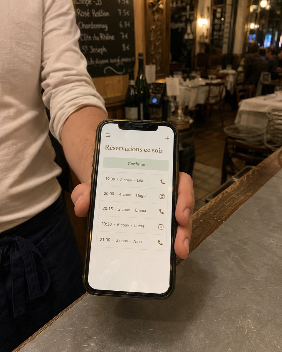 Restaurant Braise, logiciel de réservation
